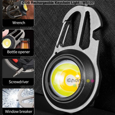 COB Rechargeable Keychain Light : W5137